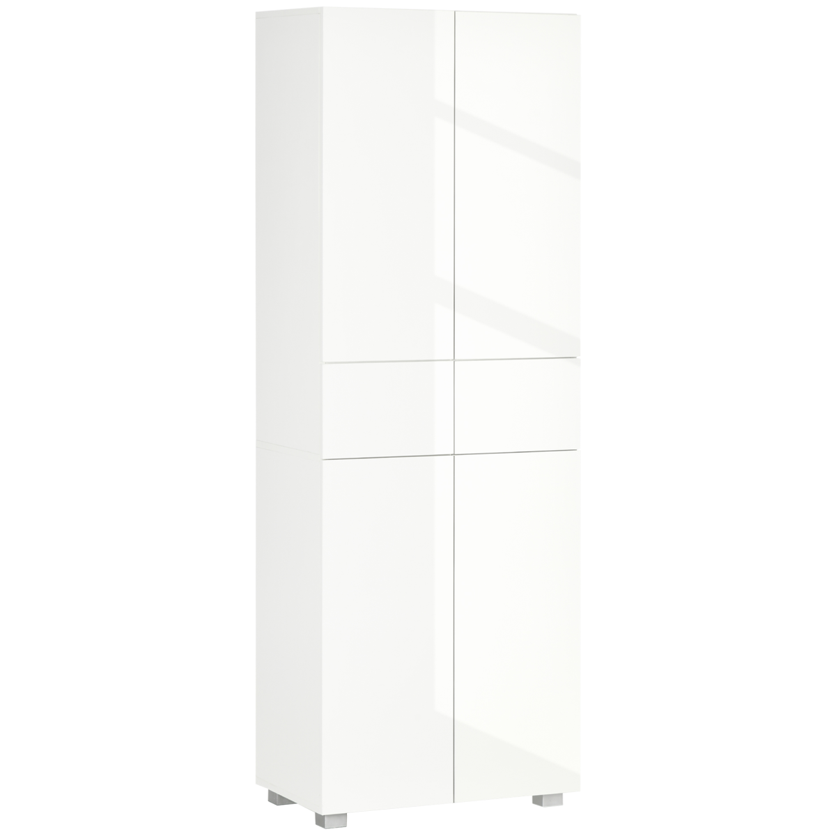 White 4-door freestanding kitchen cupboard