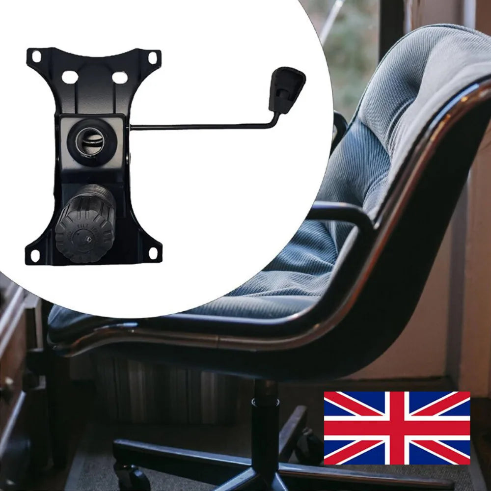 Replacement Office Chair and Stool Tilt Mechanism with Lock Lever and Base Plate – Repair Part, Medium