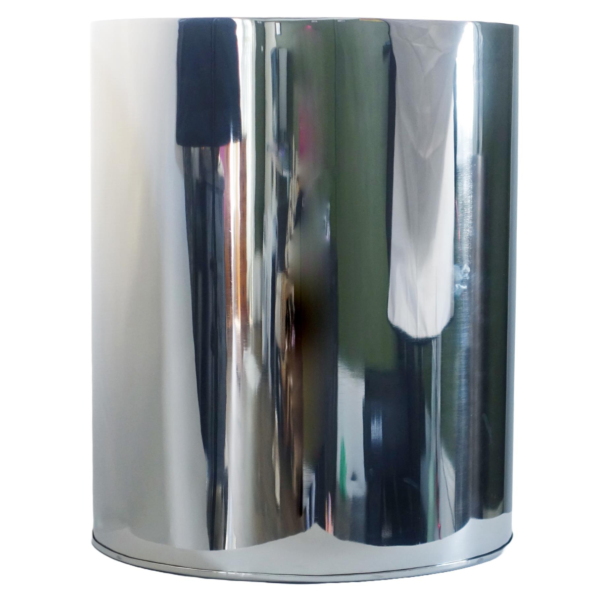 Leaf 51cm XL Silver Metal Planter – Large Handmade Statement Pot for Hallways & Commercial Spaces