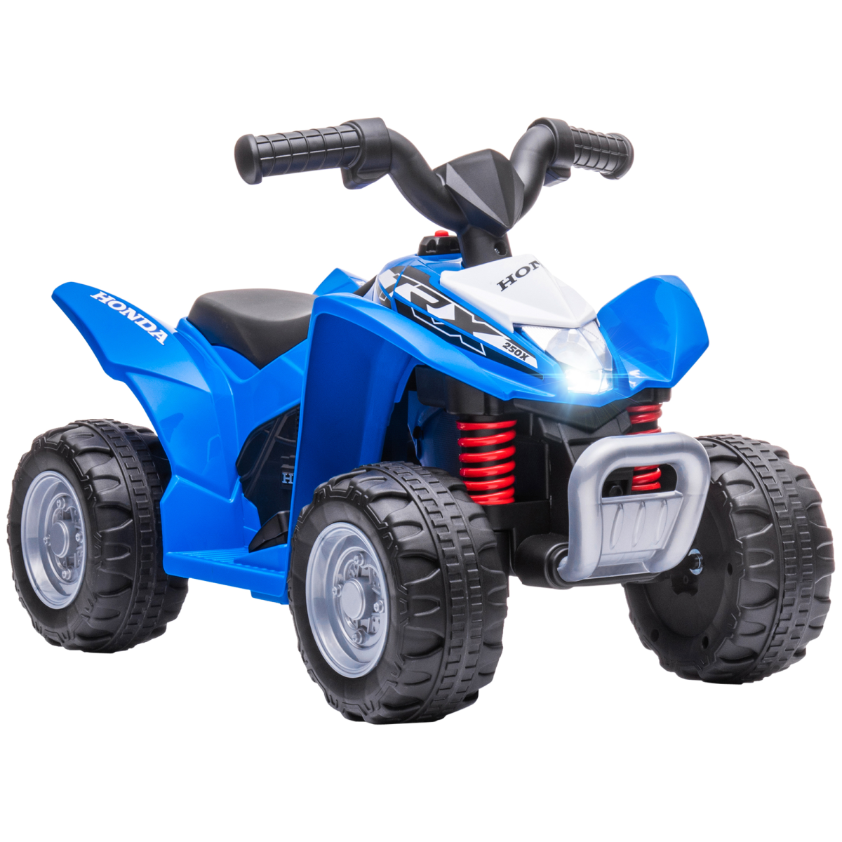 AIYAPLAY Honda Licensed 6V Kids Electric Quad Bike with LED Lights & Horn – Ride-On ATV for 18-36 Months, Blue