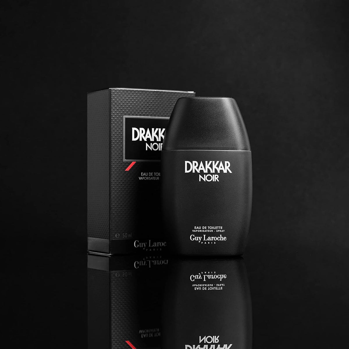Guy Laroche Drakkar Noir Eau de Toilette Spray 50ml – Fresh & Citrus, Aromatic Fragrance for Men