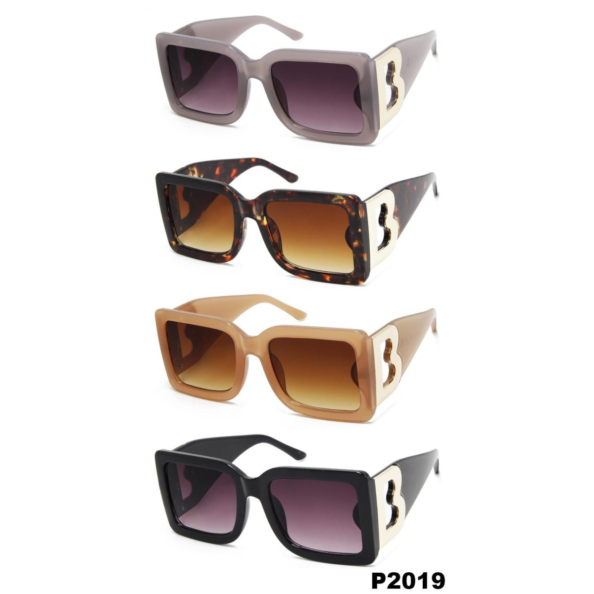 iCouture Adult Unisex Polarised Sunglasses – UV Protection, 12 Assorted Colours, P2019