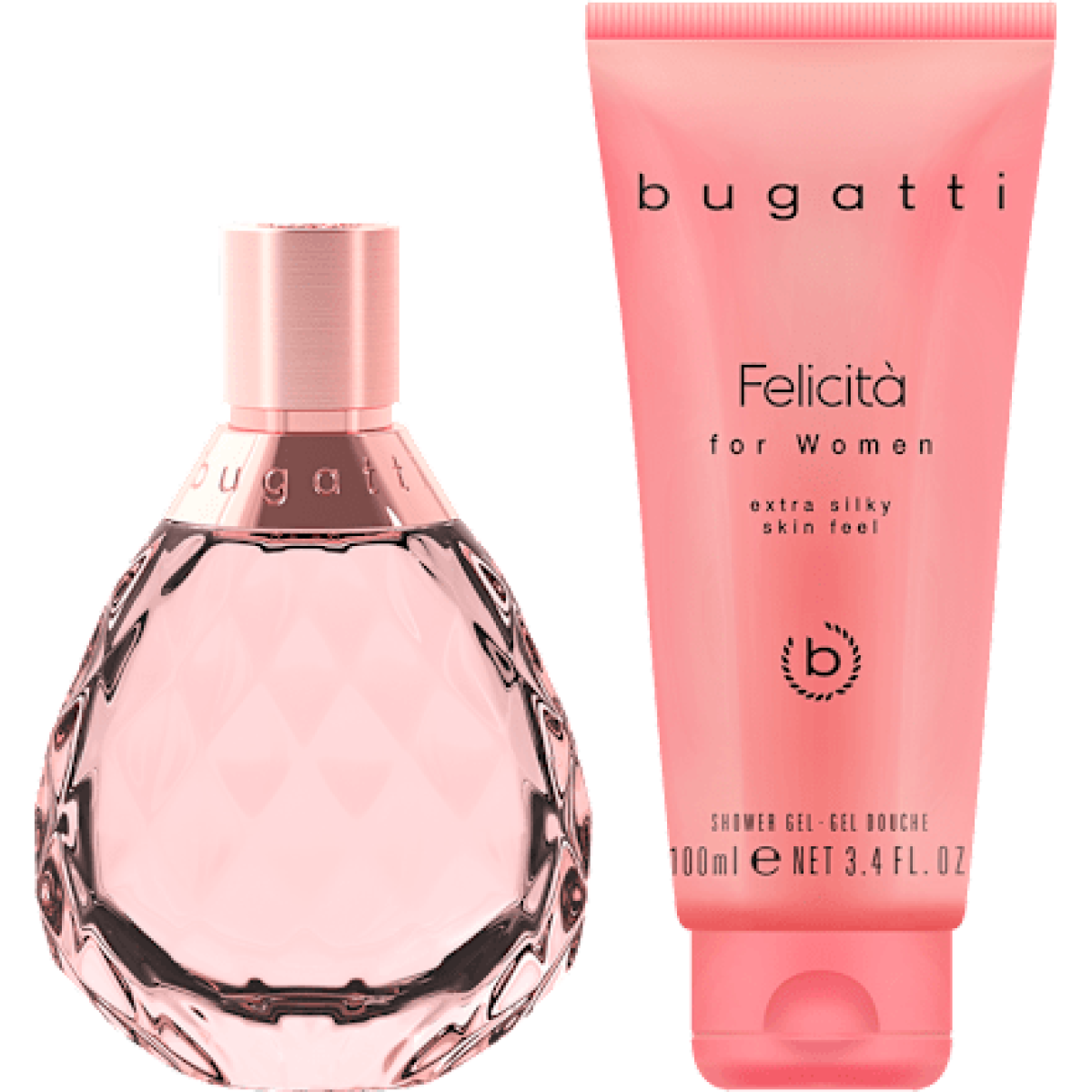 Bugatti Felicita For Women Gift Set – 60ml Eau de Parfum Spray & 100ml Shower Gel, Floral Woody Fragrance
