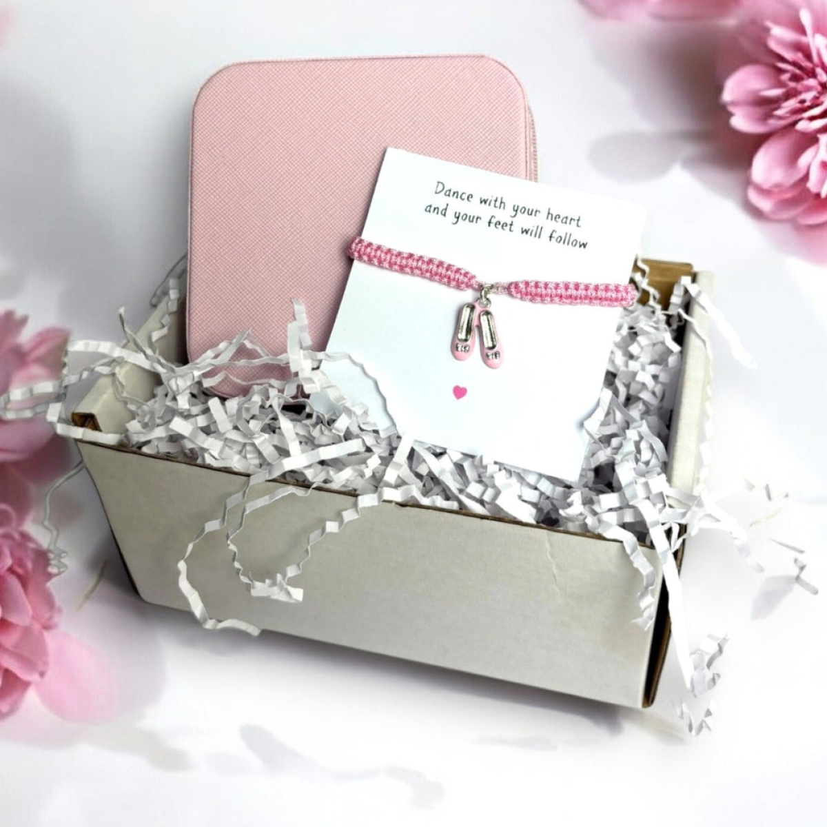 Aye Do Gifts Ballet Shoes Friendship Bracelet & Pink Jewellery Box Gift Hamper – Gift for Girls Who Love Dance
