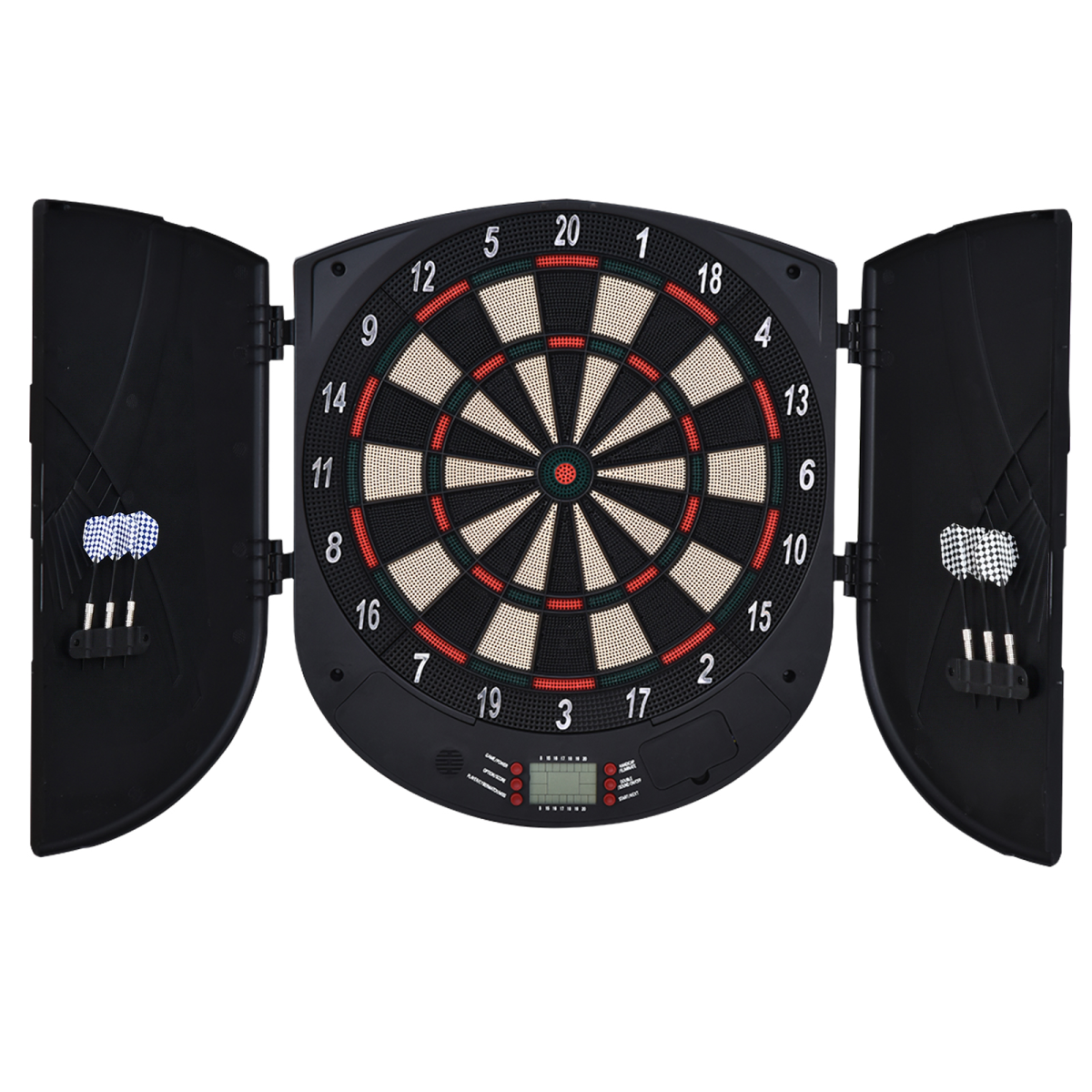 Electronic Dartboard Set with 26 Games, 185 Variations & 6 Darts – LCD Scoring, Up to 8 Players