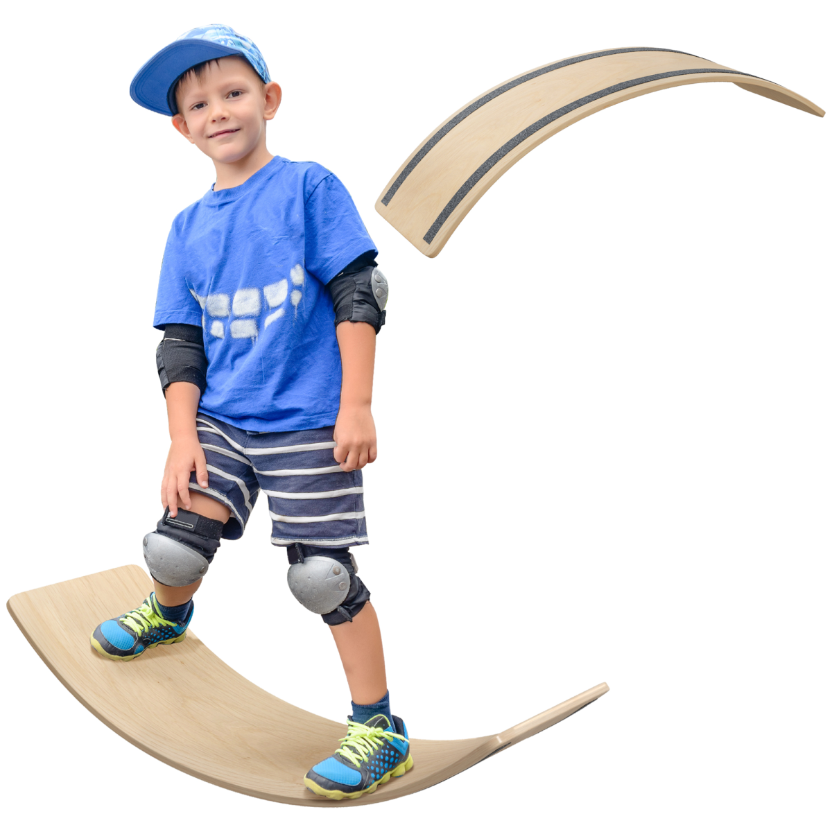 AIYAPLAY Kids Wooden Balance Board – Pine Wood Multilayer Board for Balance & Coordination, Ages 3–8, Natural
