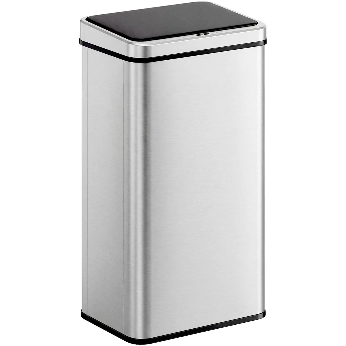 HOMCOM 50L Stainless Steel Sensor Bin with Soft-Close Lid – Touchless Automatic Kitchen Bin, Silver Tone