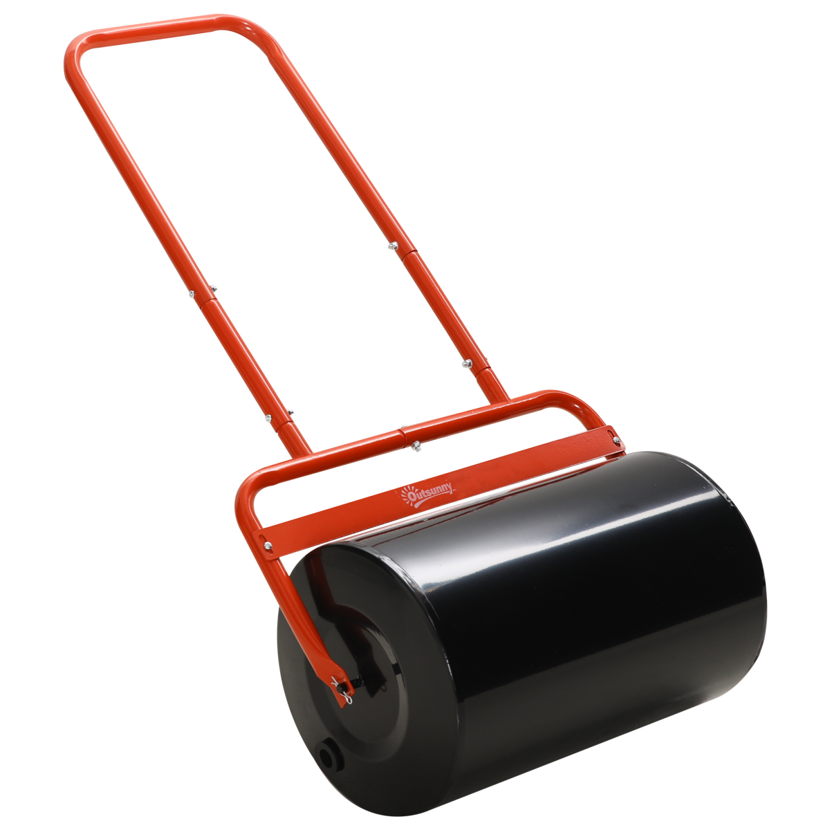 Outsunny Combination Push/Tow Lawn Roller with 38L Sand or Water Fill – Steel Garden Roller