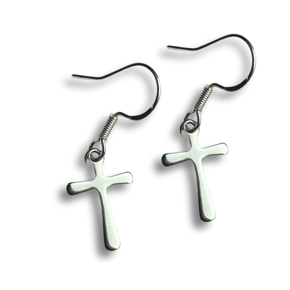 Aye Do Gifts Silver Plated Cross Drop Earrings – Nickel Free Hooks, Gift Boxed, Letterbox Friendly
