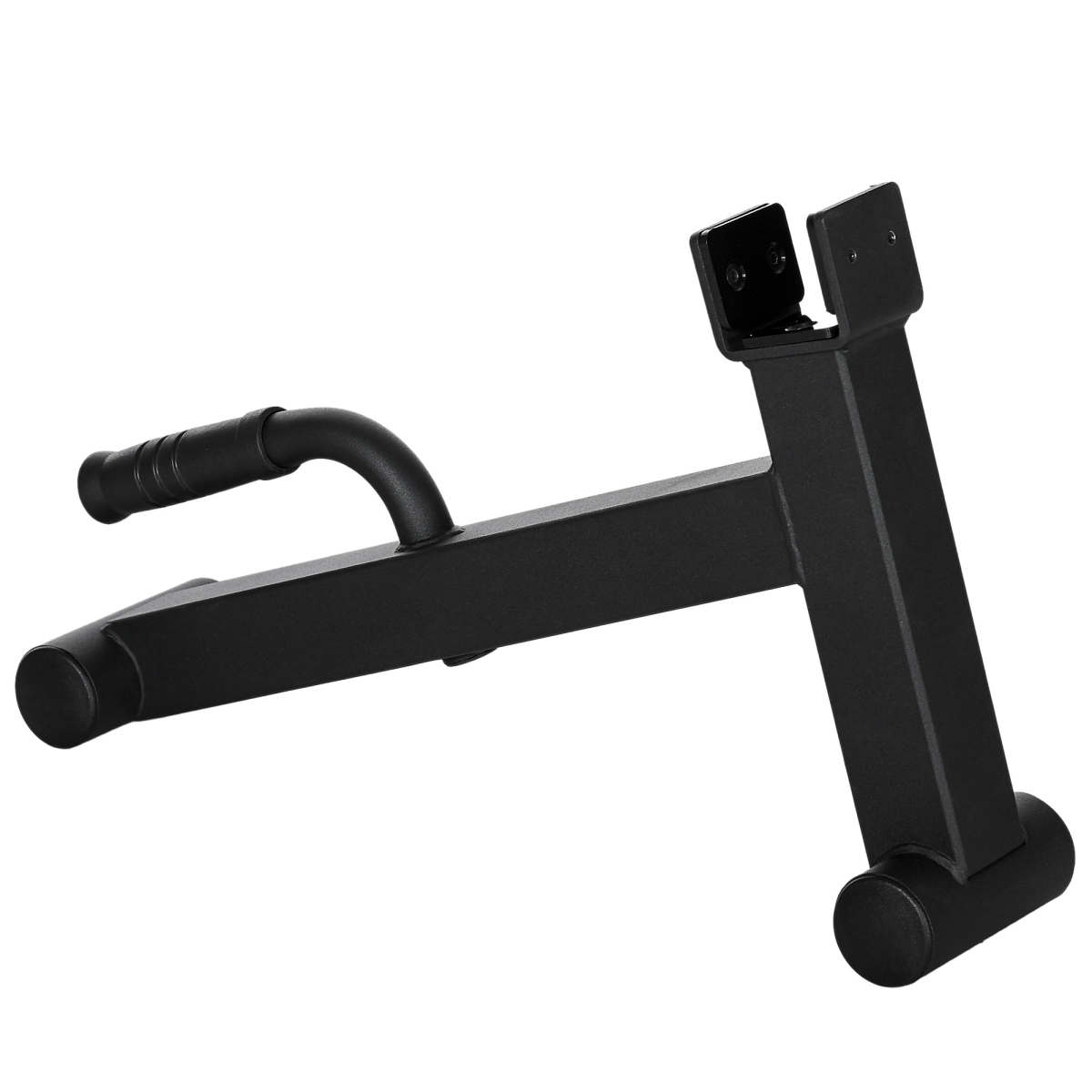 SPORTNOW Deadlift Barbell Jack with Non-Slip Handle, 200kg Capacity – Lifter for Loading Weight Plates, Black