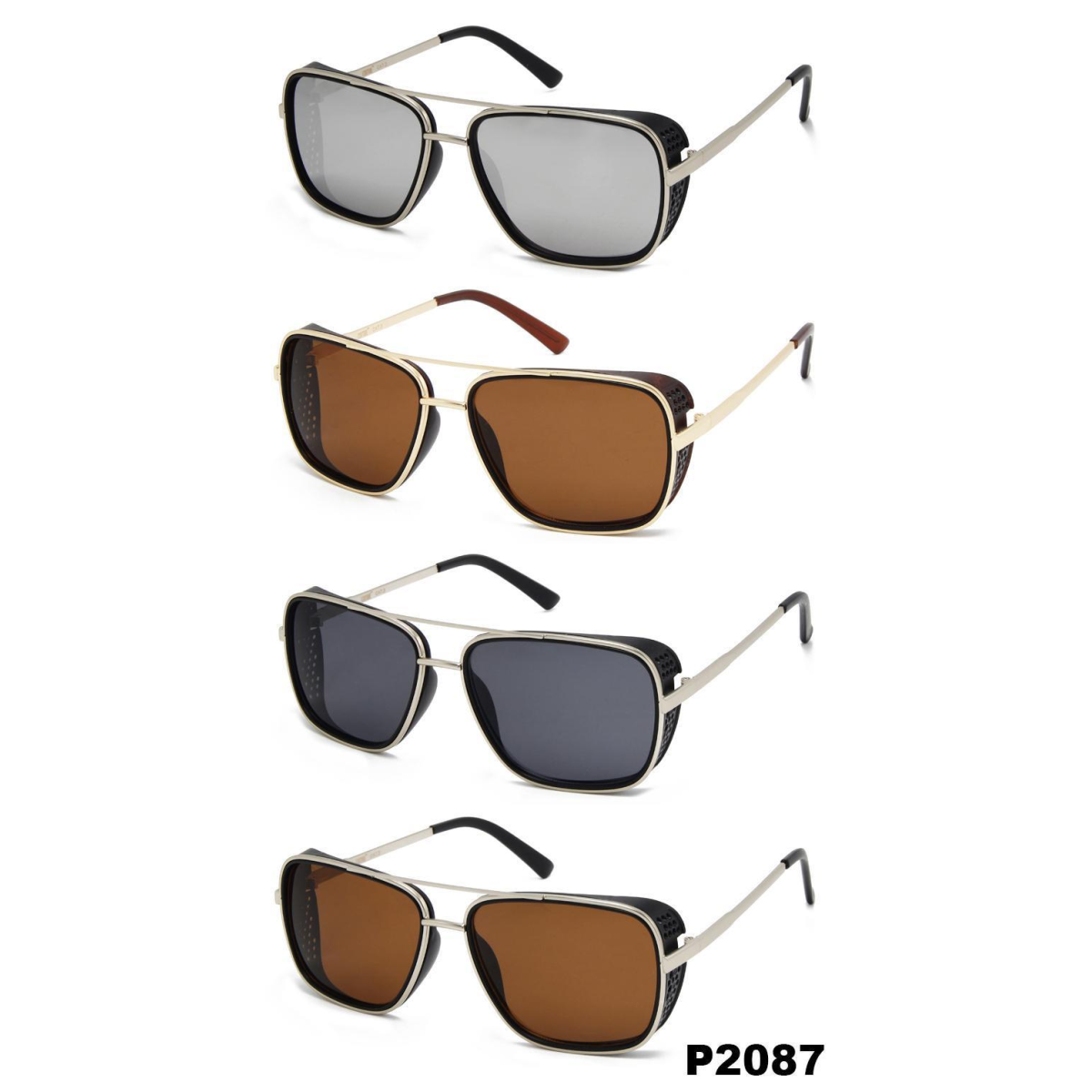 iCouture Adult Unisex Polarised Sunglasses with UV Protection – 12 Assorted Colours, P2087