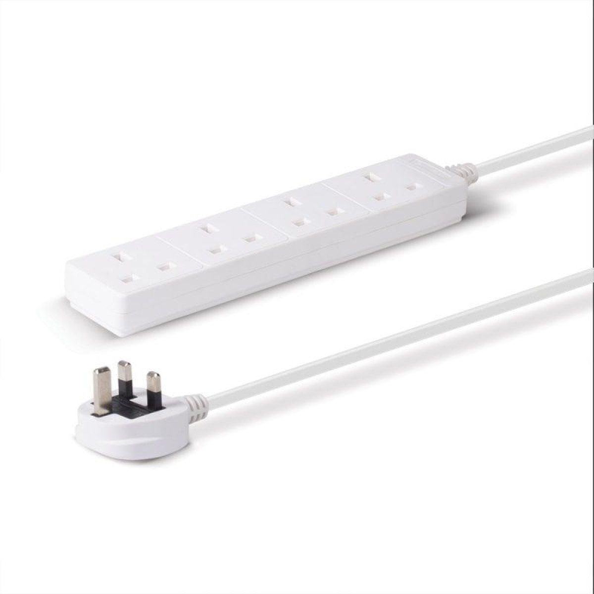 Power Plus 4 Way 10 Metre Extension Lead with 13 Amp 240V AC Rating – Long-Reach Mains Power