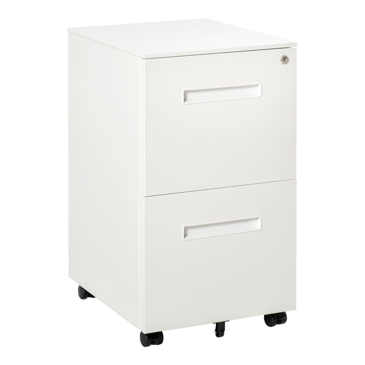 White mobile hanging file cabinet