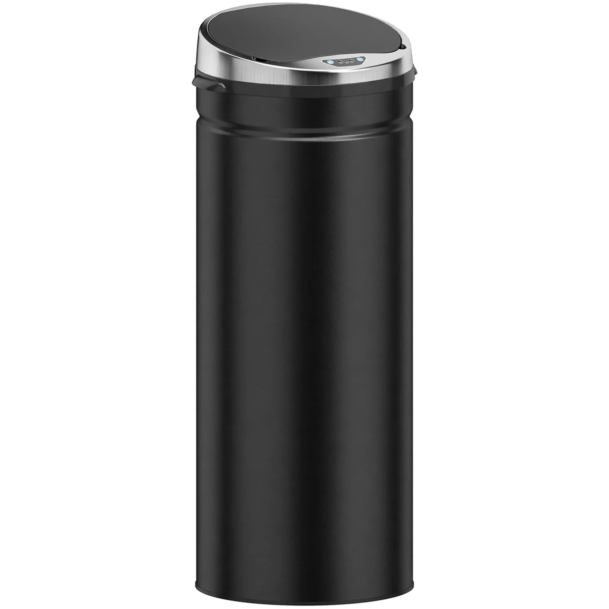 HOMCOM 50L Automatic Motion Sensor Rubbish Bin – Fingerprint-Resistant Stainless Steel Kitchen Bin, Black