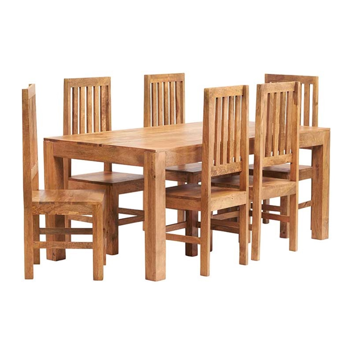 Toko light mango 6ft dining set