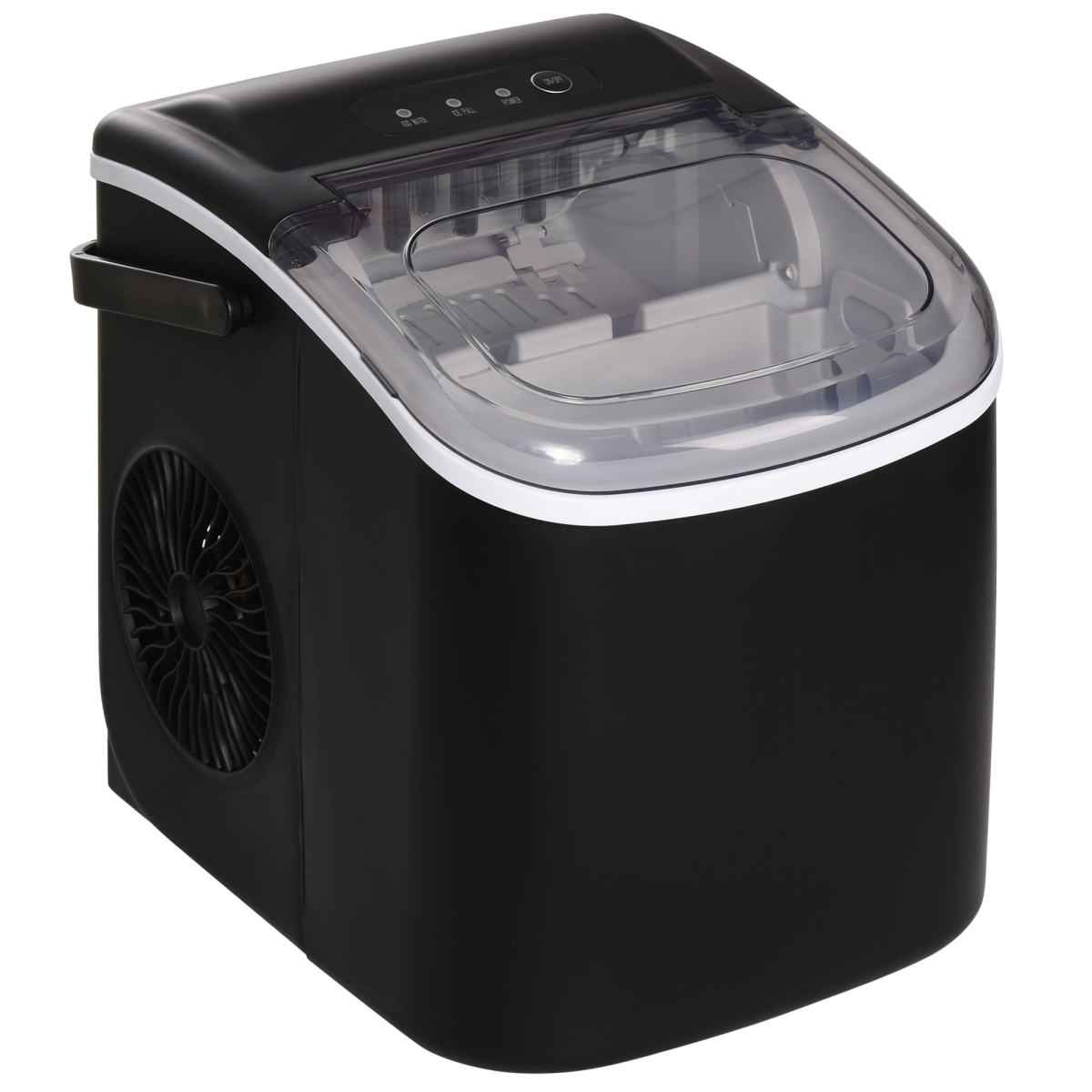Countertop ice maker with scoop