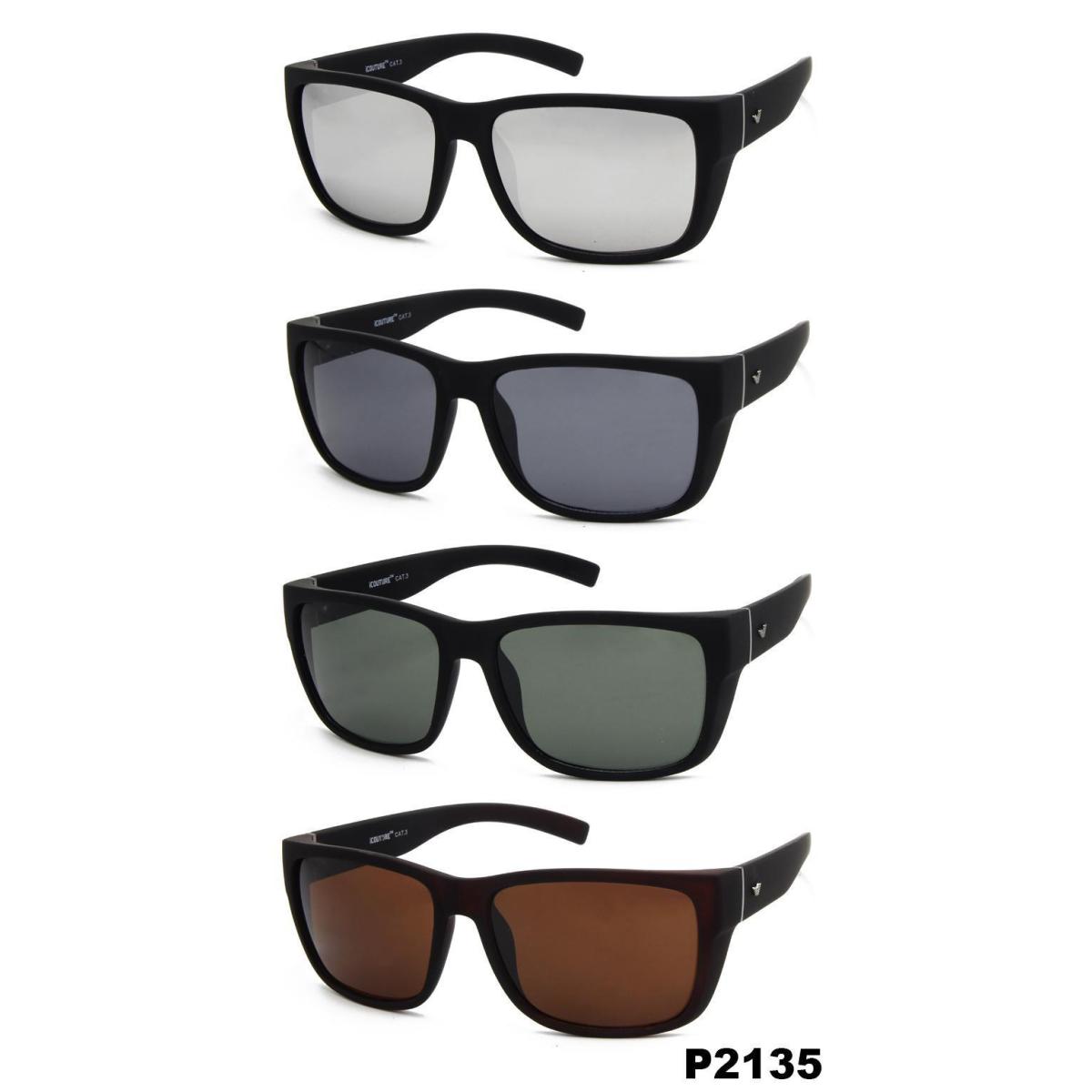 iCouture Adult Unisex Polarised Sunglasses with UV Protection – Assorted Colours, Enhanced Contrast & Depth Perception