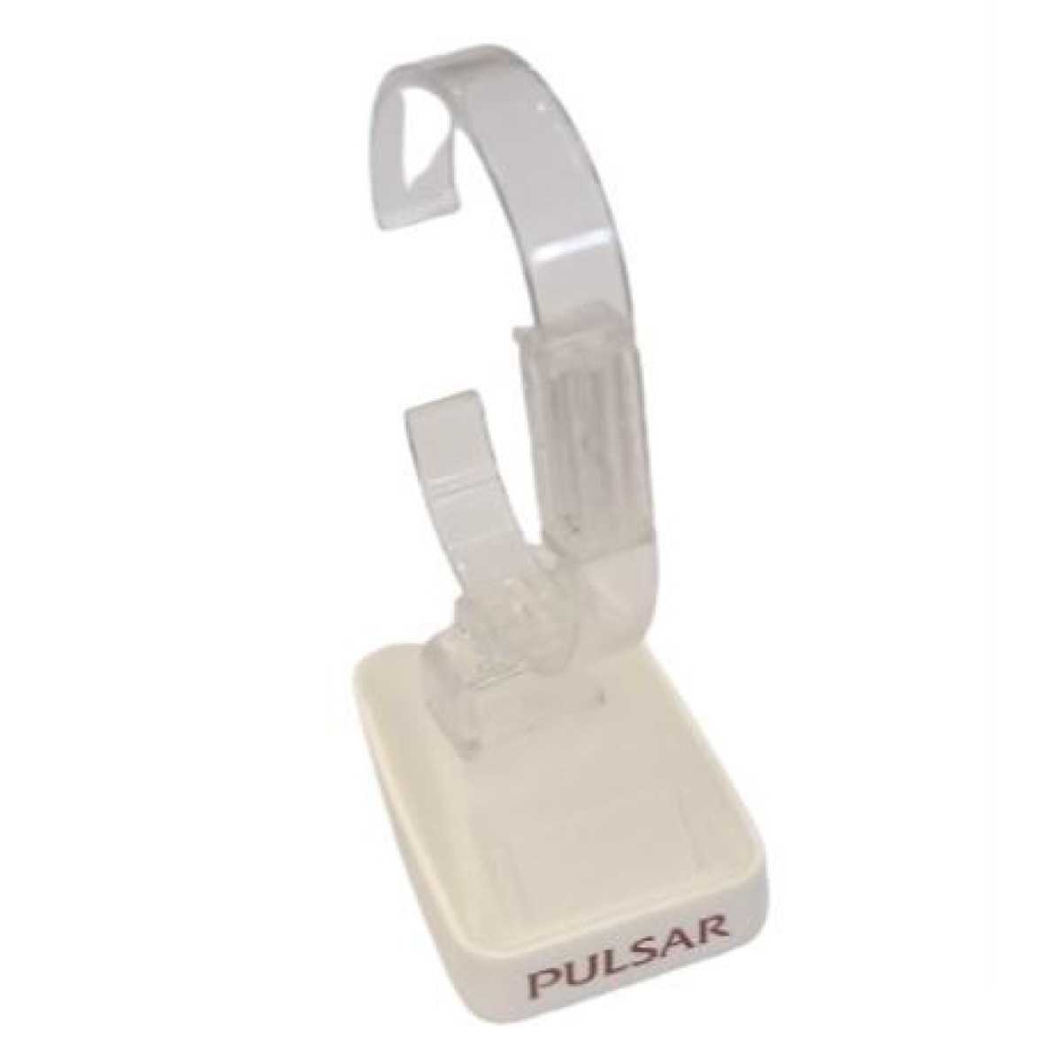 Pulsar Single Watch C-Type Display Stand – White Watch Box Presentation Holder