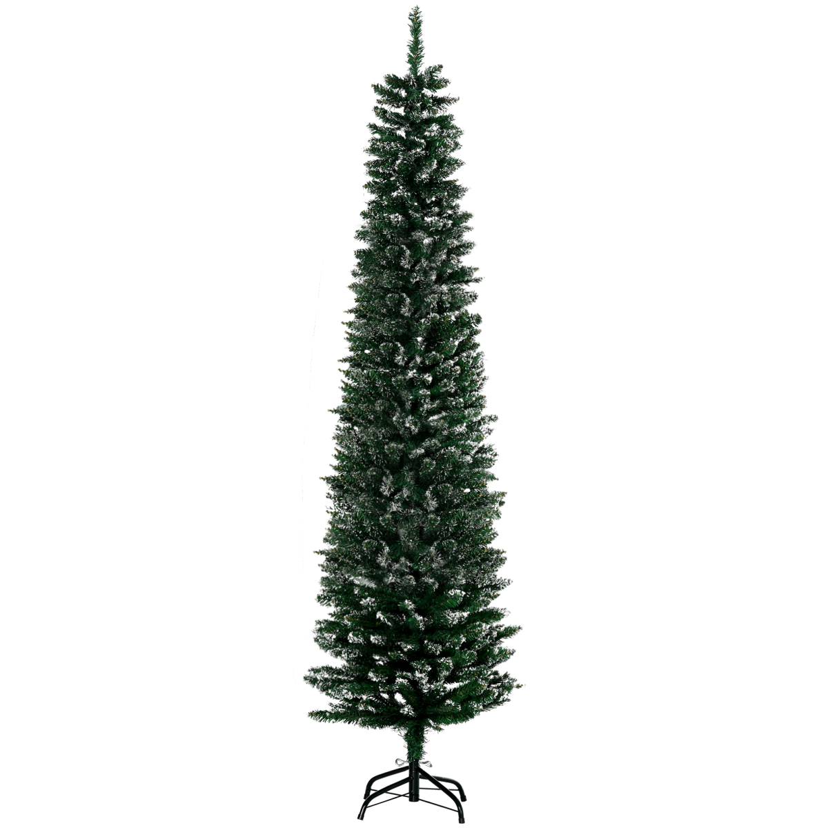 6.5ft snow-dipped pencil Christmas tree