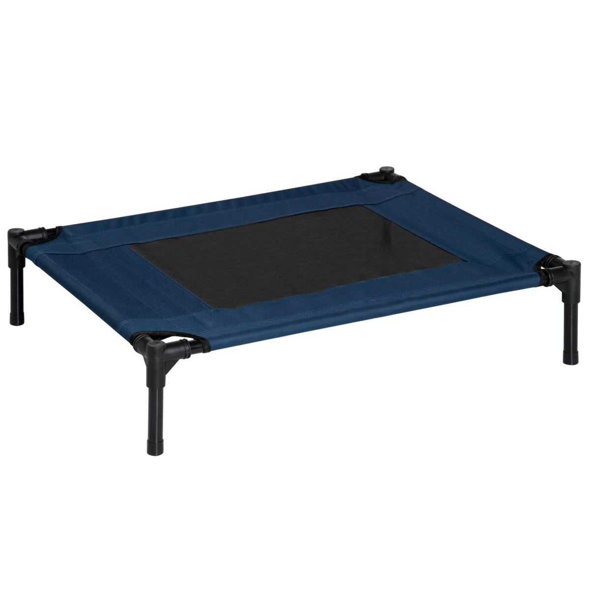 PAWHUT Raised Pet Bed with Metal Frame and 600D Oxford Fabric – Portable Waterproof Dog and Cat Cot for Camping