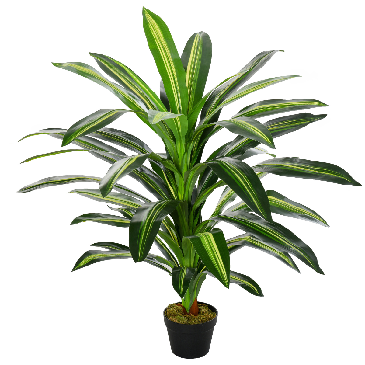 Outsunny 110cm/3.6FT Artificial Dracaena Tree Decorative Plant 40 Leaves