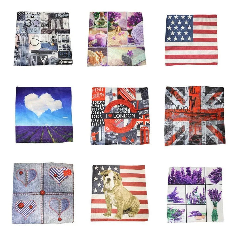 Couch Cushion Cover Case 43 x 43 cm – Assorted Designs for Bedroom & Living Room