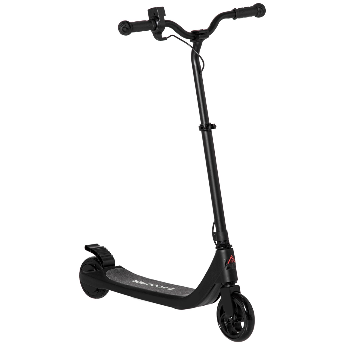 HOMCOM Kids Electric Scooter, 120W with Battery Level Display & Rear Brake – E-Scooter for Ages 6+, Black