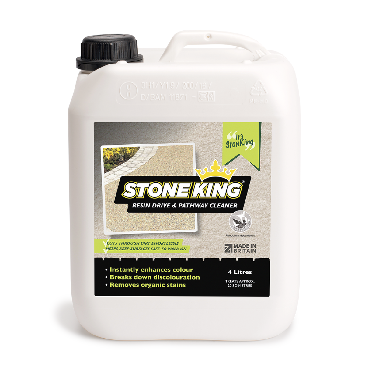 Stone King Resin Surfaces Cleaner – Restores Colour to Resin Drives and Paths, Pet Friendly