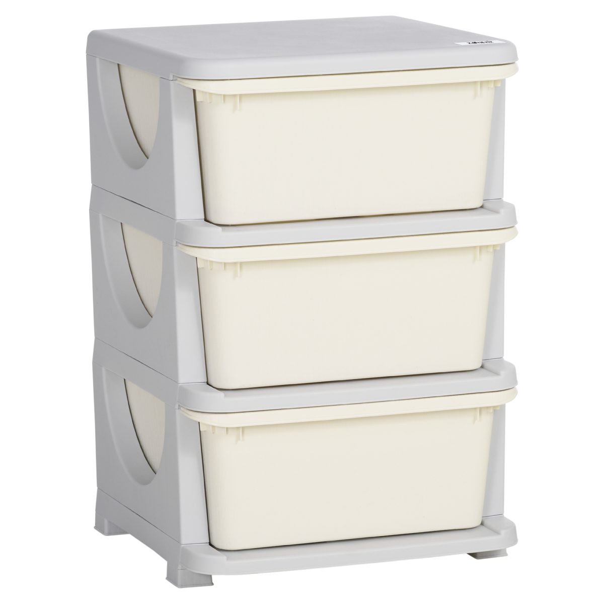 HOMCOM Kids Storage Unit with 3 Drawers – Vertical Dresser Tower for Bedroom and Playroom