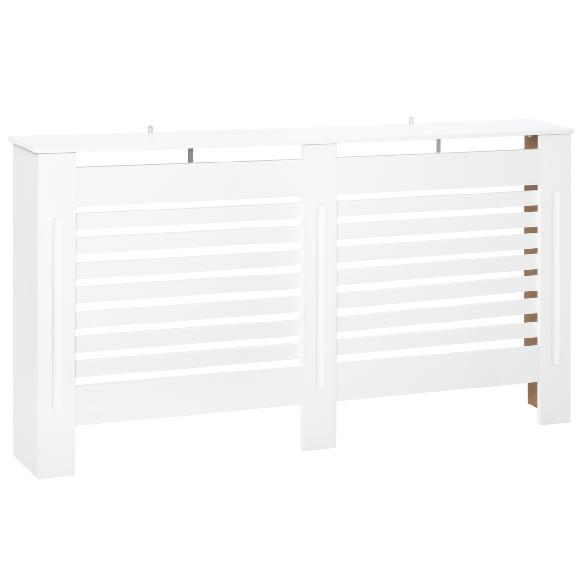 White slatted radiator cover