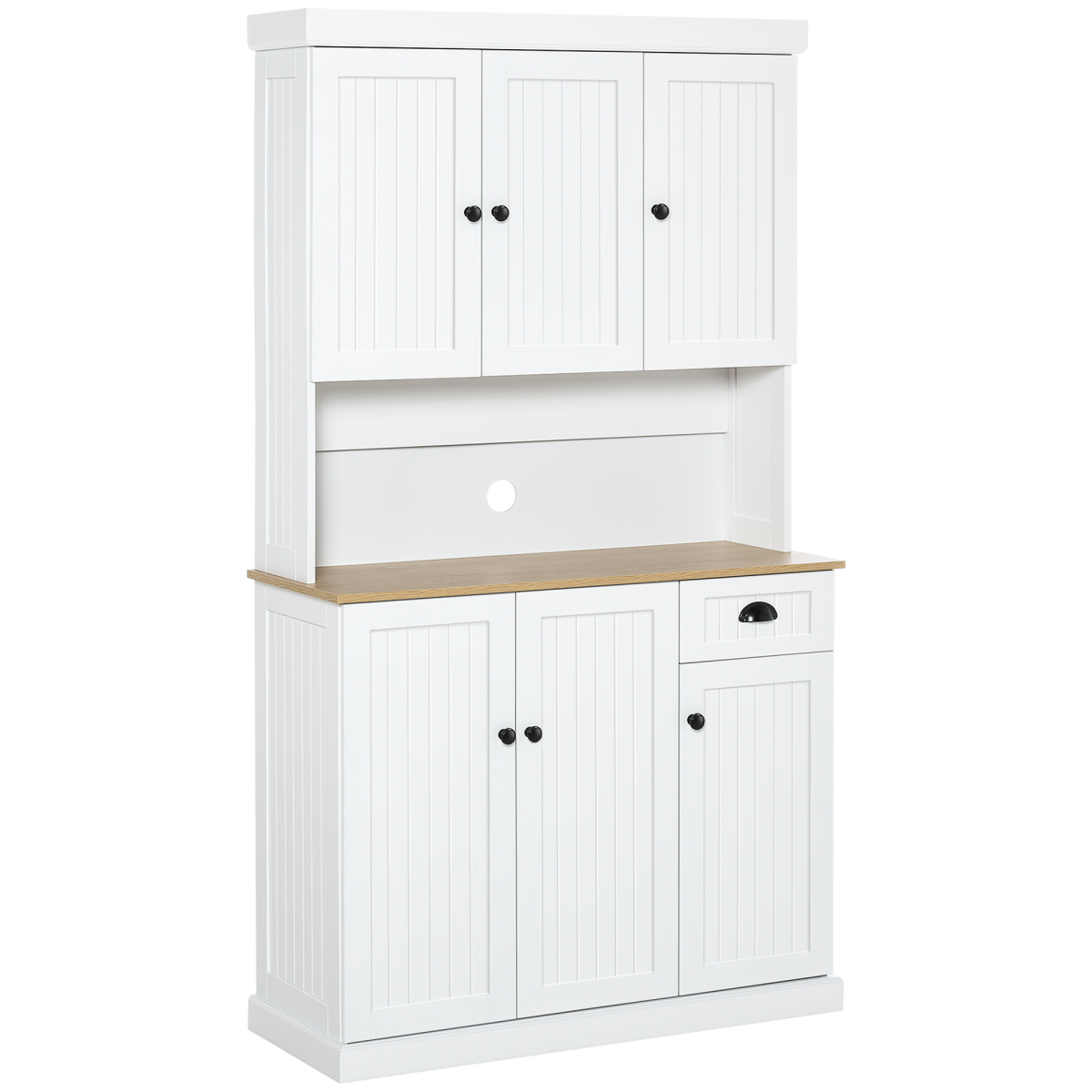HOMCOM kitchen cupboard and microwave stand