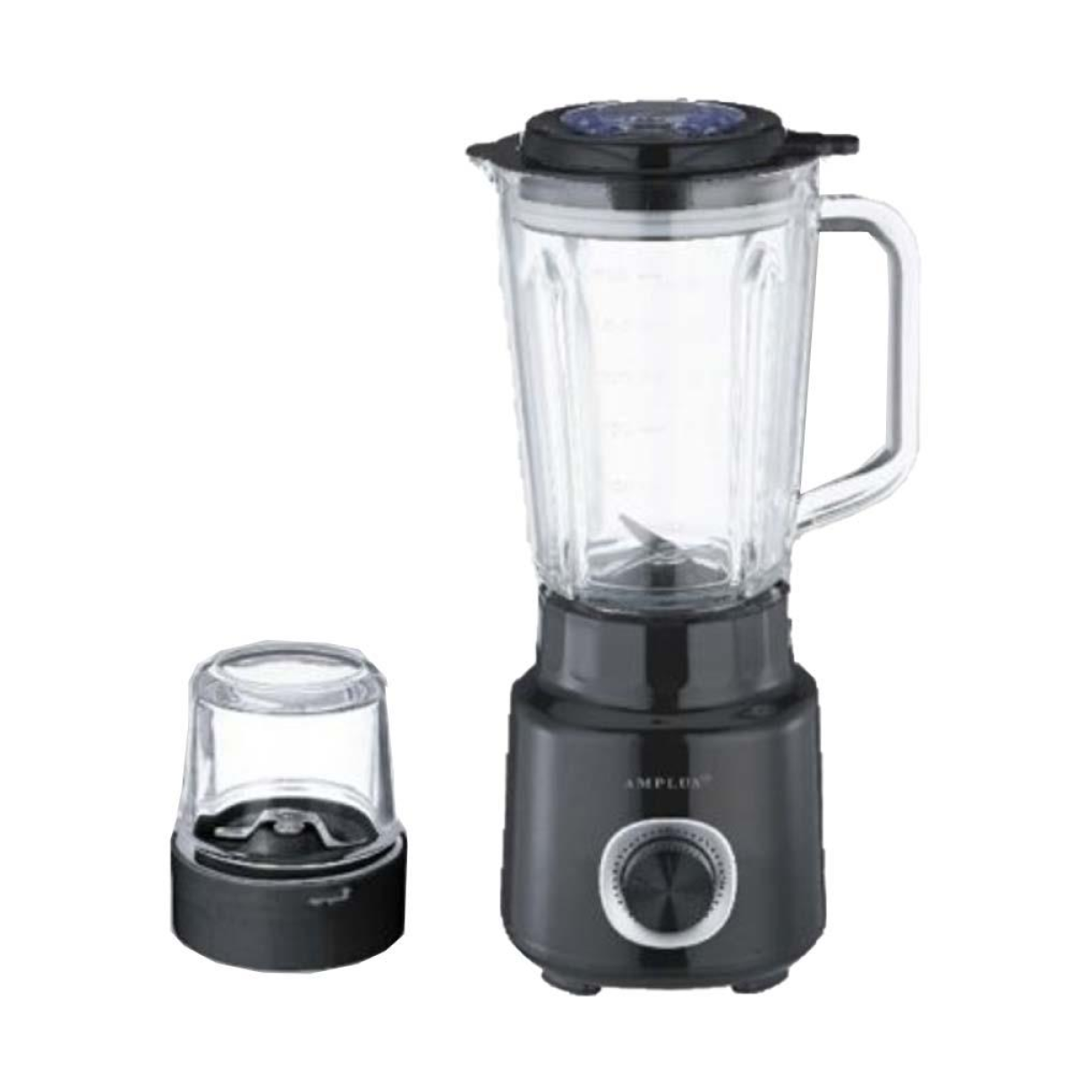 Amplus 500W Blender with 1.5L Glass Jug and Glass Spice & Coffee Grinder Mill – Stainless Steel Blades