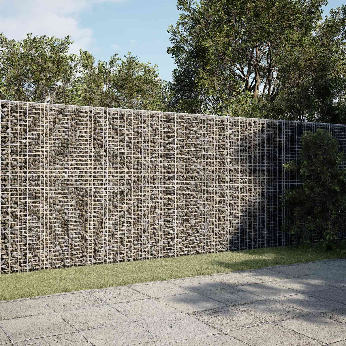 vidaXL Gabion with 3.5 mm Wire and 5x5 cm Mesh 450x30x200 cm