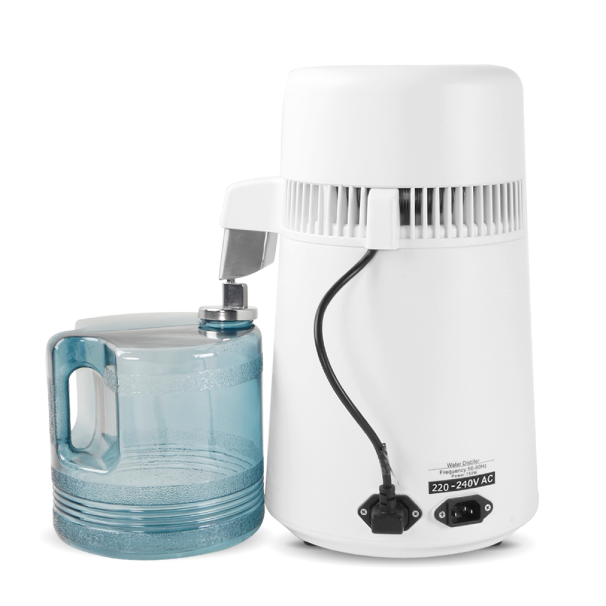 ZOKOP ZB-1 4L Distilled Water Machine, 750W with Thermostat, Stainless Steel & BPA-Free Bottle, UK Plug