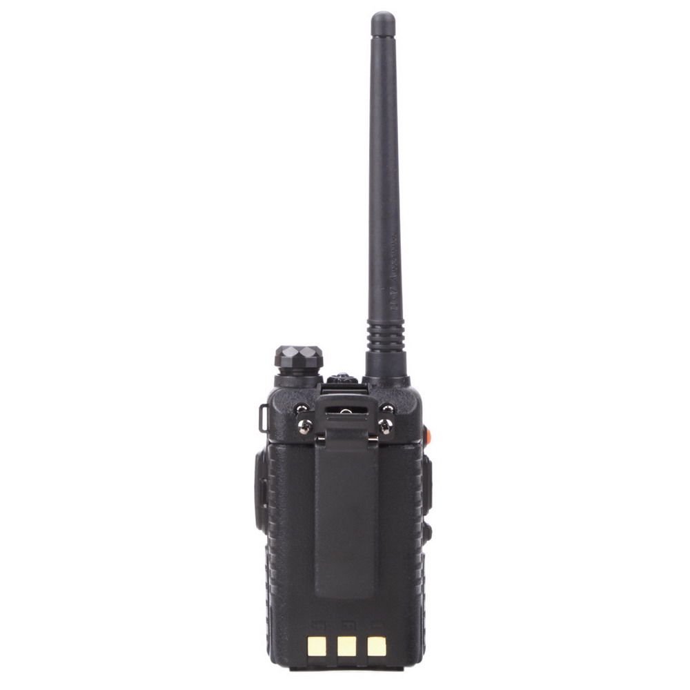 Baofeng UV-5R Two-Way Radio Walkie-Talkie – Dual Band VHF/UHF, 128 Channels, FM Radio, Black
