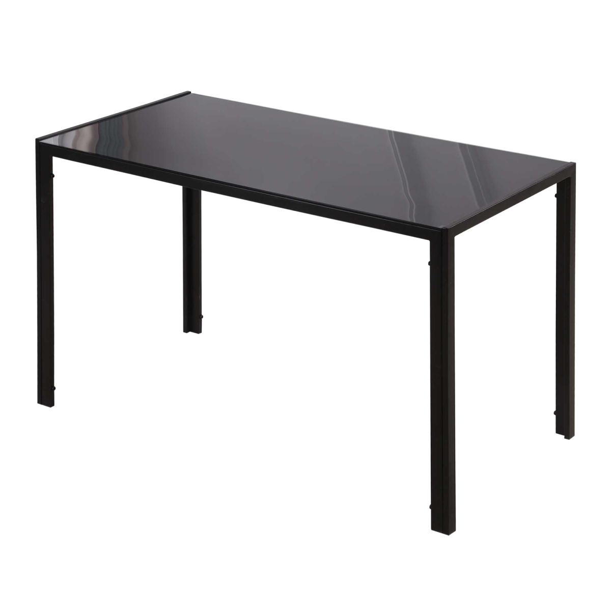 Glass top 4-seater dining table