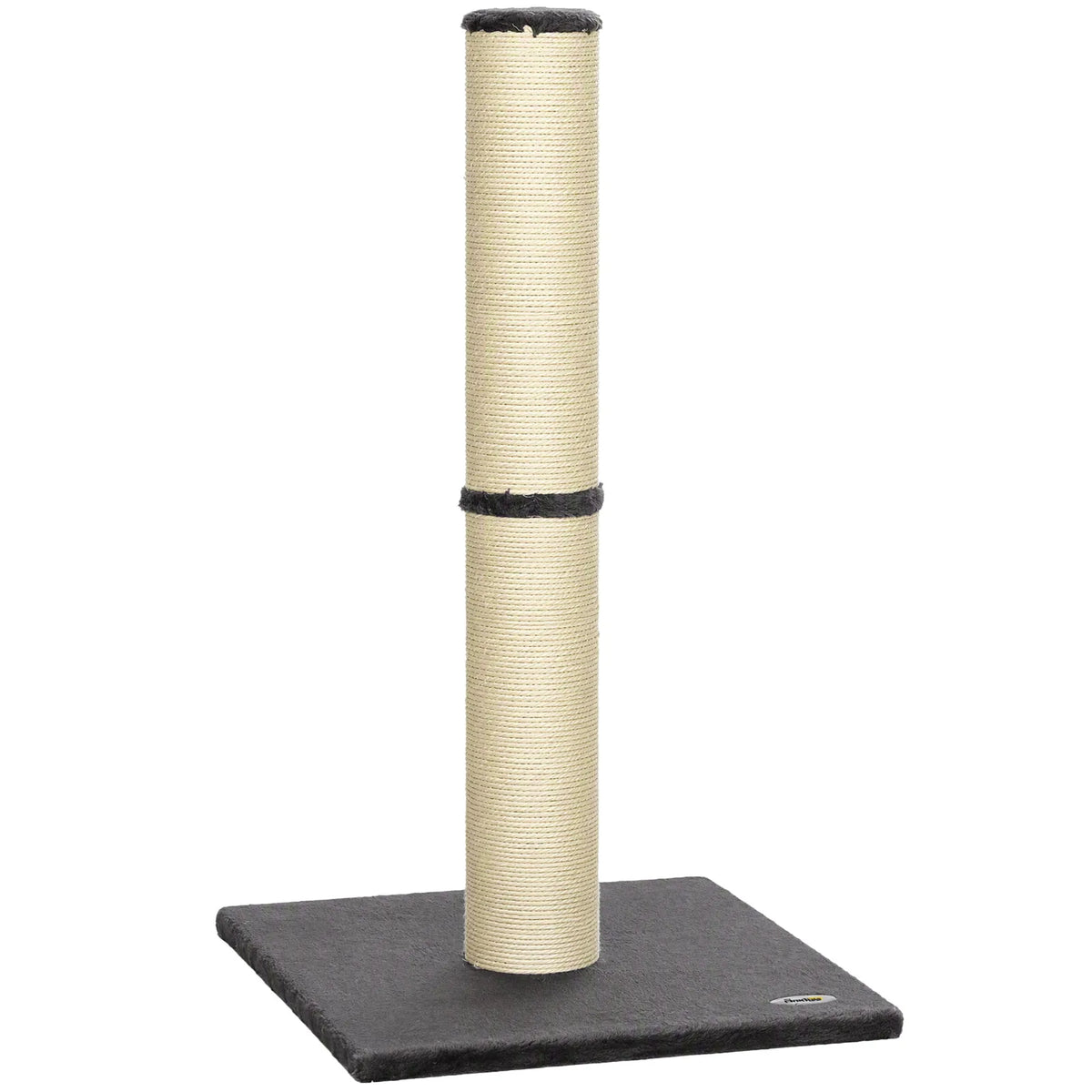 PawHut Cat Scratching Post, 80cm Tall with Sisal Rope & Plush Base – Lightweight Claw Scratcher