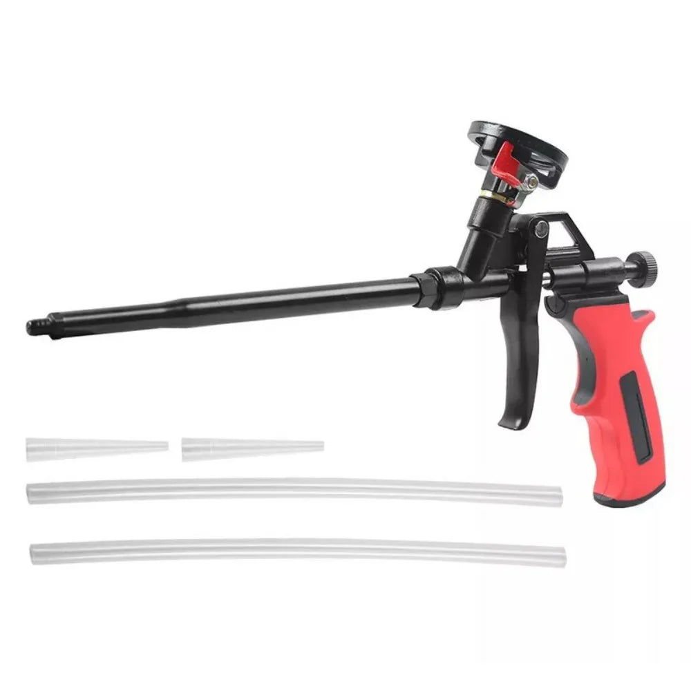 Professional PU Foam Gun with Shut-Off Valve – Brass Body, PTFE Coated, Expanding Foam Applicator