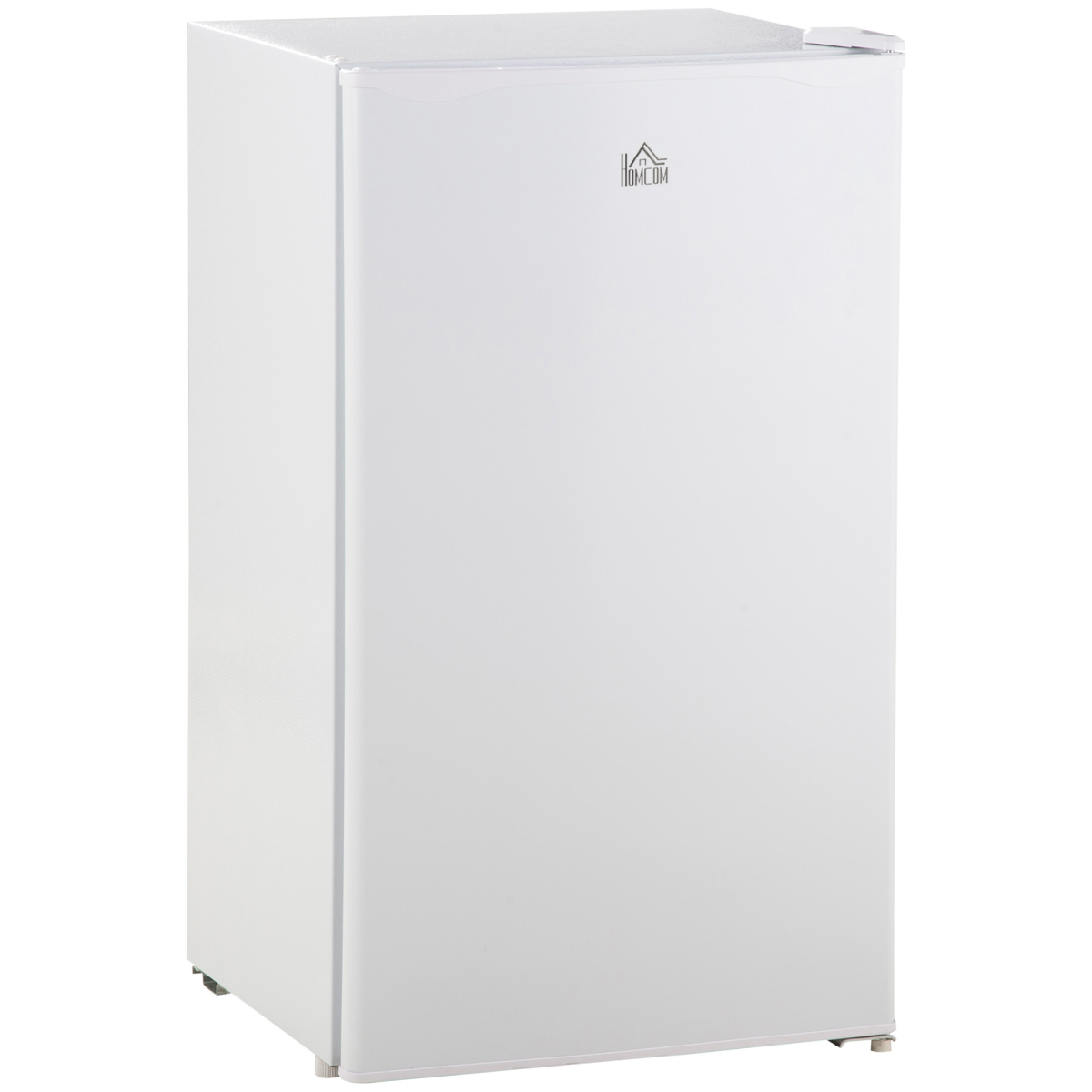 White 91L under counter fridge