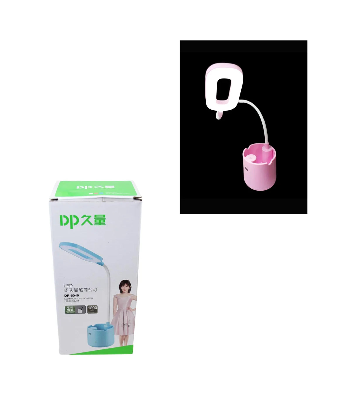 Flexible USB LED Night Lamp with Stationery Holder – Multifunctional Desk Light