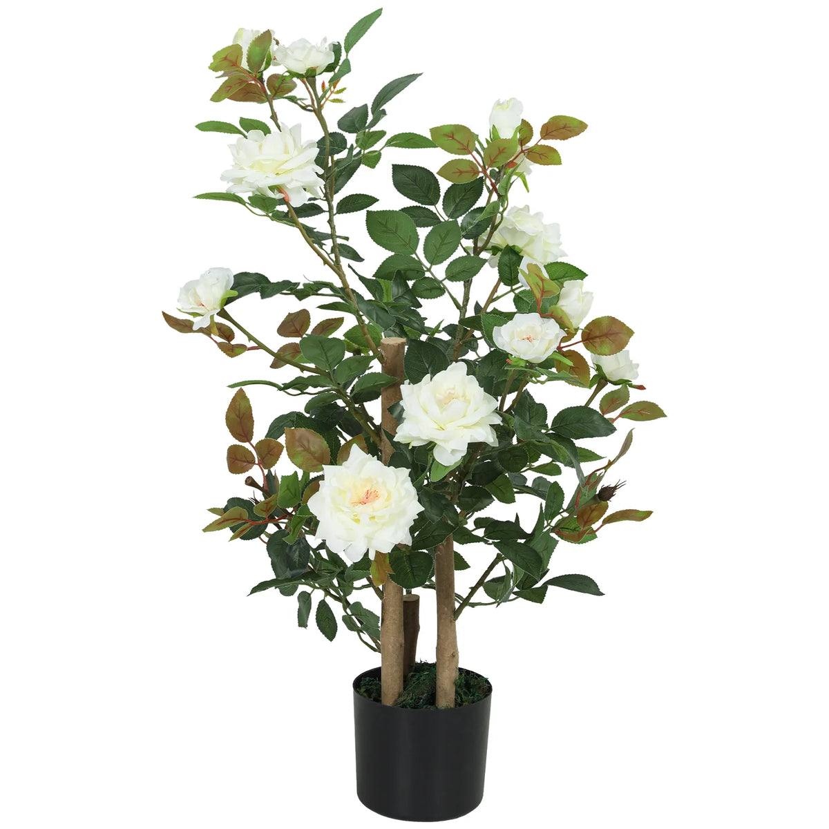 HOMCOM 90cm Artificial Rose Tree