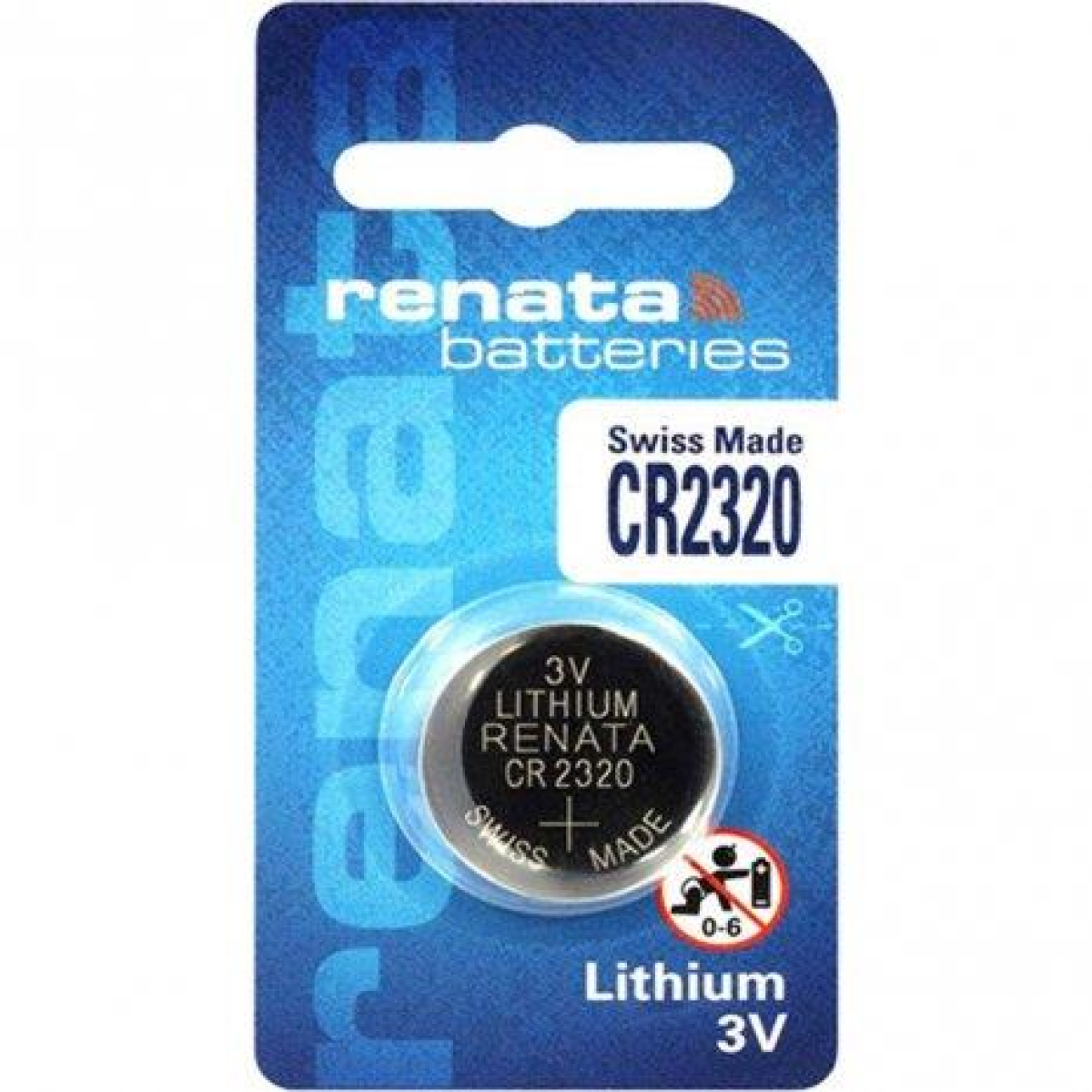 Renata CR2320 Lithium Coin Cell Watch Battery, Single Battery – Replacement Power for Watches