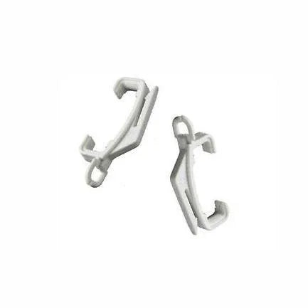 Curtain Rail Glider Hooks – White/Silver Curtain Hooks for Home DIY