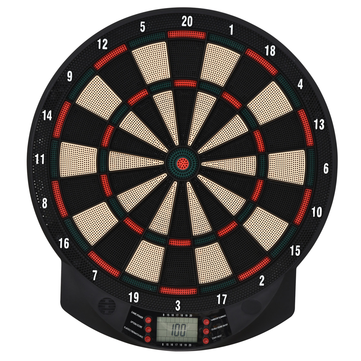 Electronic Dartboard with 26 Games, 185 Variations & LCD Scoring – 6 Darts Included, Up to 8 Players