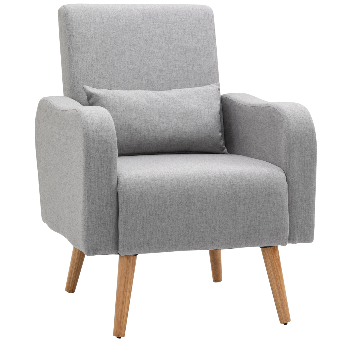 HOMCOM grey Nordic accent chair