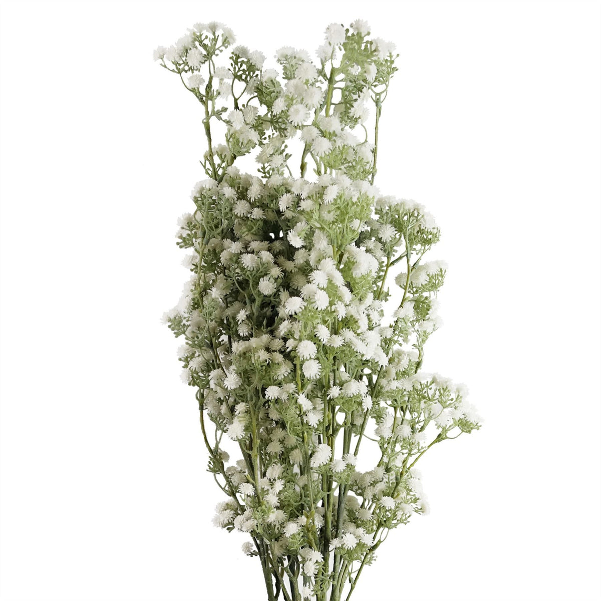 Leaf Large Artificial Gypsophila Foliage Spray with Wired Shapable Stems, Pack of 6 – 85cm Floral Decor, White