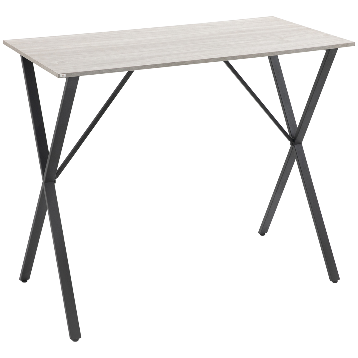 HOMCOM 120cm Rectangular Breakfast Bar Table for 4 with Steel Legs and Adjustable Feet – Kitchen Dining Table