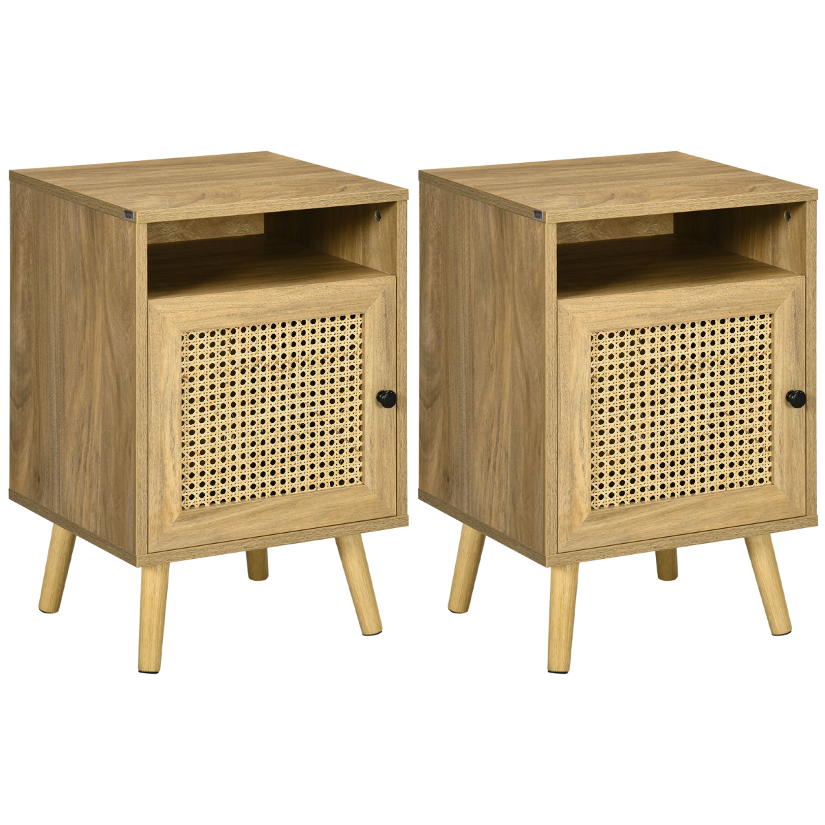 Rattan bedside table