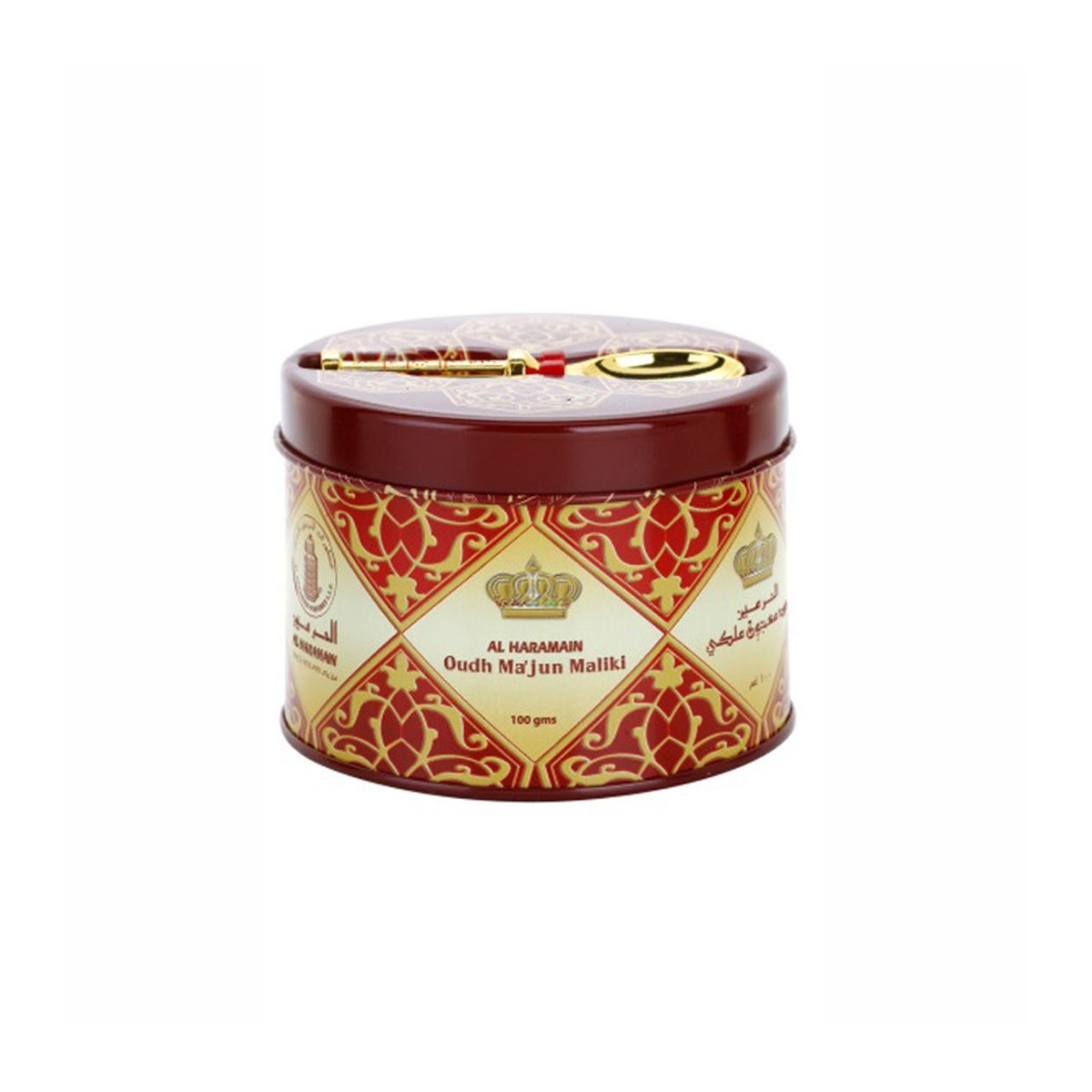 Oudh Ma'Jun Maliki Bukhoor 50g – Saffron, Rose & Amber Oriental Incense for Home Fragrance