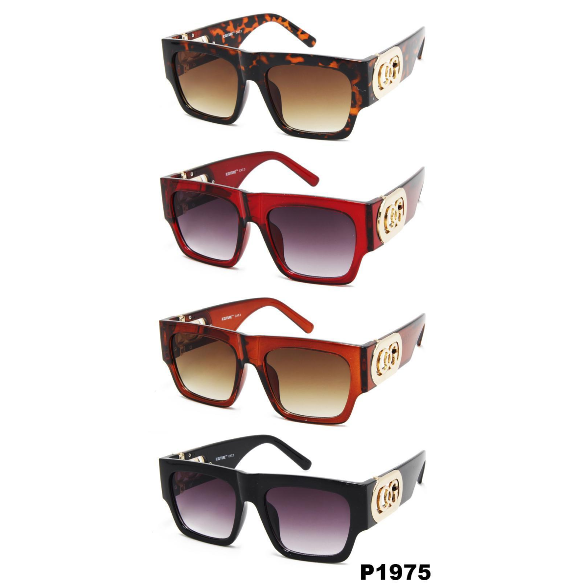 iCouture Adult Unisex Polarised Sunglasses with UV Protection – Sharp Detail, Assorted Colours, P1975